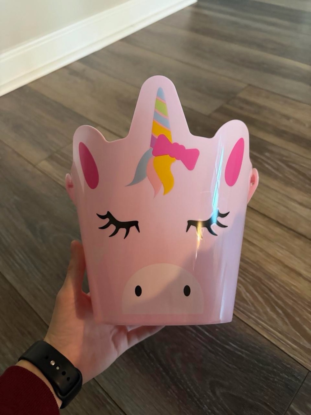 Unbranded Pink Unicorn Kids Accessory Bucket
